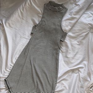 Black and White Striped Dress